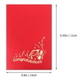 thumbnail image 2 of FUTUREORYY Graduation Season Cards 1Pc 3D Up Design Red Innovative For Students, 2 of 5