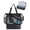 Black, variant on Beach Bag for Women, Mesh Tote Bags with Zipper, Sandproof Vacation Essentials with Cooler for Swim Cruise Pool,Khaki