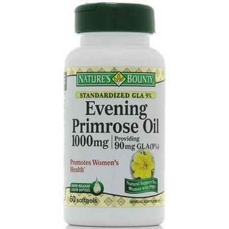 Nature's Bounty Evening Primrose Oil 1000 mg Softgels 60 ea (Pack of 2)
