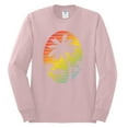 thumbnail image 2 of Tropical Palm Trees Silhouettes with Sunset | Mens Pop Culture Long Sleeve T-Shirt, Light Pink, 2XL, 2 of 4
