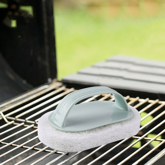 hengsof Grill Cleaning Brush - Bristle Free BBQ Cleaner with Heavy Duty scrubber Pad, Safe Cast Iron and Griddle Scraper Pads, Ideal Accessories for Charcoal and Gas Grills
