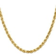 thumbnail image 3 of Auriga Fine Jewelry 14K Yellow Gold 4.5mm Rope Chain Necklace for Women 22", 3 of 5