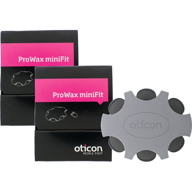 Oticon Prowax Minifit Replacement Wax Filters for Hearing Aids (2 pack