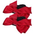 thumbnail image 1 of unbranded 2Ud Para Moño Con Moño Y Red Roja Para Mujer Uso Formal Y Casual, 1 of 6