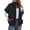 Black-S, variant on Stylish Women's Quilted Vest with Zipper, Casual Warm Short Sleeve Spring