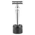 thumbnail image 5 of Base redonda para afeitadora de bigote, soporte para brocha de afeitar, soporte de aleación de Zinc estable, 5 of 5