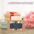thumbnail image 3 of 50 cajas de papel kraft con ventana transparente para tarjetas de felicitación, sobres, cajas rectangulares de papel kraft marrón para postales, correo, facturas, invitaciones., 3 of 7