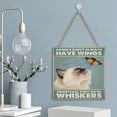 thumbnail image 5 of Himalayan Cat Funny Welcome Sign Door Sign Cat Hanging Wall Sign Cat Gifts for Cat Lovers Funny Cat Plaque for Pet Shop Home Wall Decoration 12"x12", 5 of 8