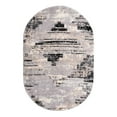 thumbnail image 3 of Unique Loom Tucson Collection Area Rug - Sabino (4' x 6' Oval Gray/Black), 3 of 7