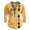 Yellow, variant on Men's Western Retro Style Colorful Collar Casual Fashion Shirt Button Down Shirt Stand Collar Shirts Yellow M