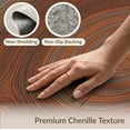 thumbnail image 6 of ODIKA 9'x12' Washable Area Rug Grain With Rustic Annual Rings And Bark Border Tree Stump Wood Playful for Great Room, Indoor Concept, Large Living Low Pile, Flatwoven, 6 of 7