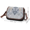 thumbnail image 2 of Elegant Damask Floral Design Vintage Crossbody Bag For Women Medium Leather Hobo Bags Shoulder Bag Classic City Leather Satchels, 2 of 8