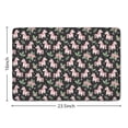 thumbnail image 5 of Black Cartoon Unicorn Floral Flannel Non Slip Door Rugs,Washable Door Mats Indoor,Decorative Door Mats,Dirt-Resistant and Absorbent Doormat for Entrance,Bedroom,Kitchen,Bathroom,23.5"x16", 5 of 5