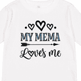thumbnail image 4 of Inktastic My Mema Loves Me Girls Girls Long Sleeve Toddler T-Shirt, 4 of 5
