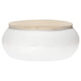 thumbnail image 1 of vidaXL Coffee Table White 68x68x30 cm Solid Mango Wood, 1 of 5