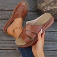 thumbnail image 6 of YOUYEDIAN Orthopedic Sandals for Women Beach Open Toe Arch Support Shoes Summer Comfortable Non Slip Slip on Wide Slippers, 6 of 9