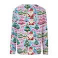 thumbnail image 4 of WXLWZYWL Womens Christmas Sweatshirts Cute Xmas Ugly 3D Graphic Print Sweaters Oversized Long Sleeve Round Neck Pullover Tops, 4 of 5