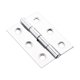 thumbnail image 1 of Riwesomey 1 Juego de bisagras pequeñas de acero inoxidable de 2 pulgadas para gabinete, fácil instalación, bisagra plana Universal resistente Herramientas y ferretería 2 pulgadas 3 agujeros, 1 of 6