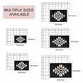 thumbnail image 6 of Black White Beige Boho Outdoor Rug 3x5 Ft, Non Slip Washable Area Rug, Western Geometric Aesthetic Patio Rugs Carpet Runner, Large Floor Mat for Indoor/Outdoor Deck Porch Camping, 6 of 8