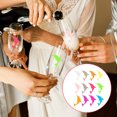 thumbnail image 3 of 12Pcs Silicone Cup Marker Goblet Marking Sticker Silicone Glass Sticker Decorative Glass Charms, 3 of 8