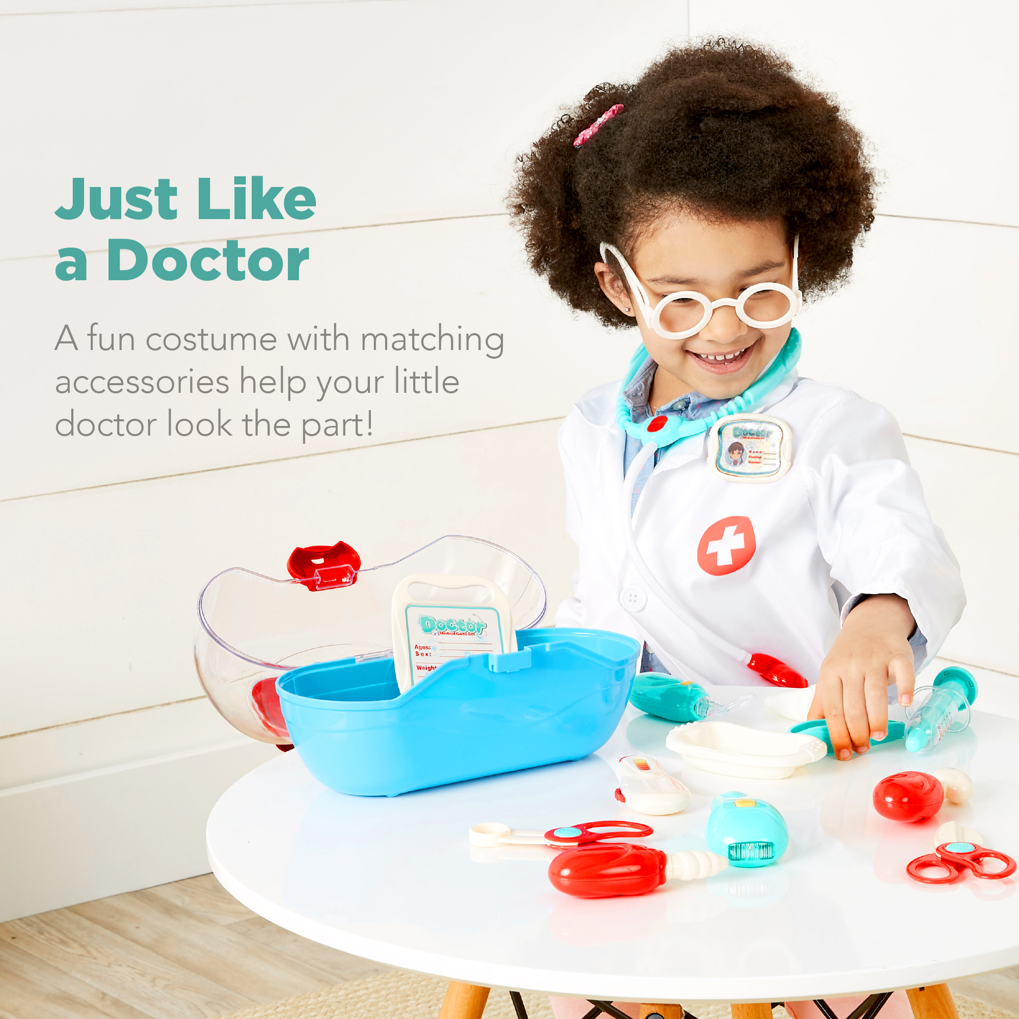 Best Choice Products Doctor Outfit Play Set with 18 Accessories photo 3