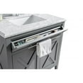 thumbnail image 6 of Laviva Wimbledon - 36 - Grey Cabinet + White Stripes Marble Countertop, 6 of 7