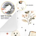 thumbnail image 2 of Yayeee Dish Drying Mat for Kitchen Counter 16"x18" Microfiber Absorbent Pad, White Halloween Ghosts, 2 of 7