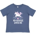 thumbnail image 3 of Inktastic Nonnie Loves Me Granddaughter Unicorn Girls Baby T-Shirt, 3 of 5