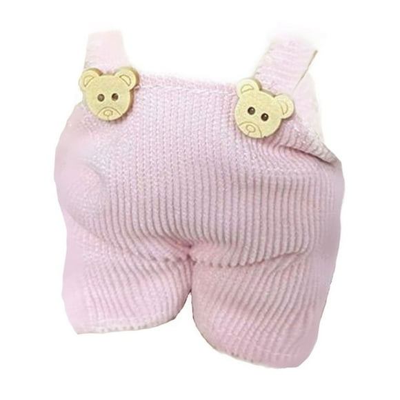 Doll Clothes: Soft Suspender Skirt for 17~18cm Dolls (Doll Not Included), Handcrafted, Comfortable Stylish, Durable, Perfect for Play & Display