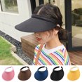 thumbnail image 3 of CSChome Linen Hat Unisex Adjustable Hat - Empty Top Wide Brim UV Protection Breathable, 3 of 7