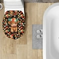 thumbnail image 4 of ZUXONGSY Highland Cow Flower Toilet Lid Covers Soft Thicker Flannel Bathroom Toilet Seat Cover with Stretch Edges Machine Washable Seat Covers Easy to Install Home Indoor Decor, 4 of 6