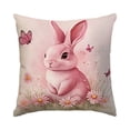 thumbnail image 2 of Apmemiss Easter Clearance 17.7x17.7In Easter Bunny Print Pillowcase, 2 of 8