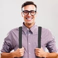 thumbnail image 4 of FESTFENDS 1ensemble Bretelles Homme Polyester Résistant X Forme Tenue Festival Usage Quotidien, 4 of 6