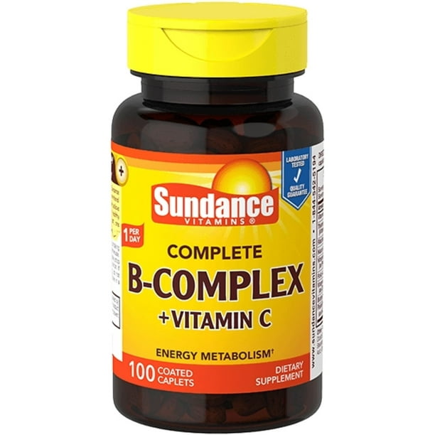 Sundance Vitamins Complete + Vitamin C Caplets, 100 Count