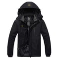thumbnail image 1 of Chaqueta de esquí wantdo para hombre, impermeable, color negro nieve, 3XL, 1 of 6