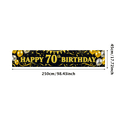 thumbnail image 3 of Glittery Golden Happy 70th Birthday Banner with Balloons Streamers and Stars Background Decoration for Birthday Party Celebrations Photography Props Party Supplies, 3 of 7