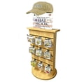 thumbnail image 1 of FixtureDisplays® 2-Sided Slatwall Counter Spinner Maple Display Rack Great for Gift, Jewelry 15592, 1 of 9