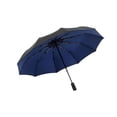 thumbnail image 2 of Hxlamzoo Parapluie Double Pliant Entièrement Automatique, Parapluie Résistant au Vent à 10 Baleines Renforcées, Style d'Affaires, Design Contrastant Intérieur et Extérieur, Double Parapluie pour le Soleil et la Pluie, 2 of 5