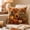 B, variant on 18x18 Inch Fall Throw Pillows, Decorative Sunflower Pumpkins Leaves Square Pillow, Hidden Zipper, Soft, Orange Cushion for Home Living Room Bedroom Sofa Couch Decor
