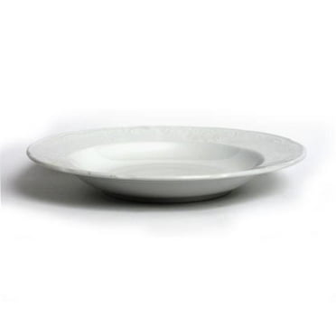 Tuxton China CHD-091 Chicago 9.25 in. Rim Soup - Porcelain White  - 2 Dozen