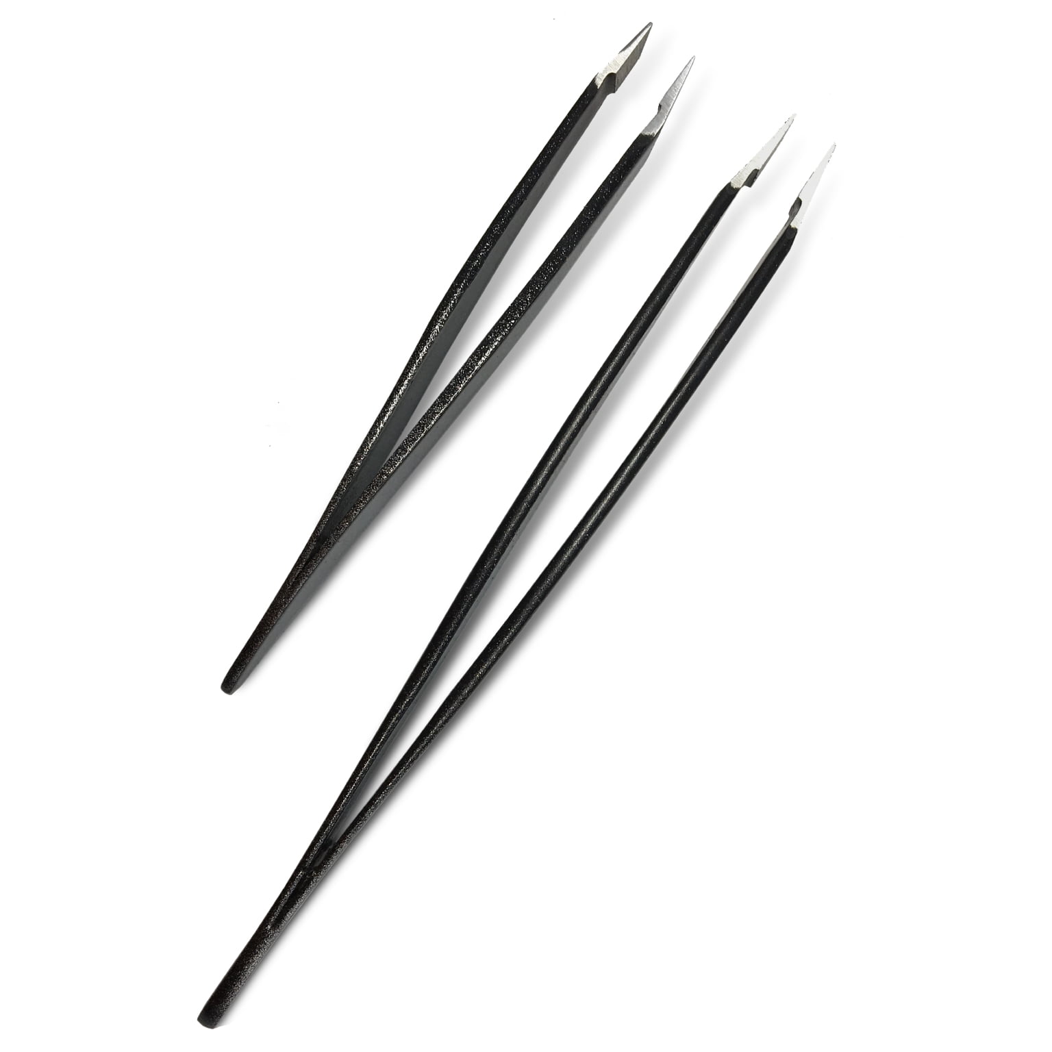 Zizzili Basics Limited Edition Ombre Tweezer Set | Classic + Mini Slant | Best Tweezers for Eyebrow and Facial Hair Removal
