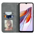 thumbnail image 2 of KAIYANG Funda de teléfono ajustada con soporte para Xiaomi Redmi 12C 4G / 11A 4G, tacto suave, ranuras para tarjetas, piel sintética, gris y multicolor, 2 of 5