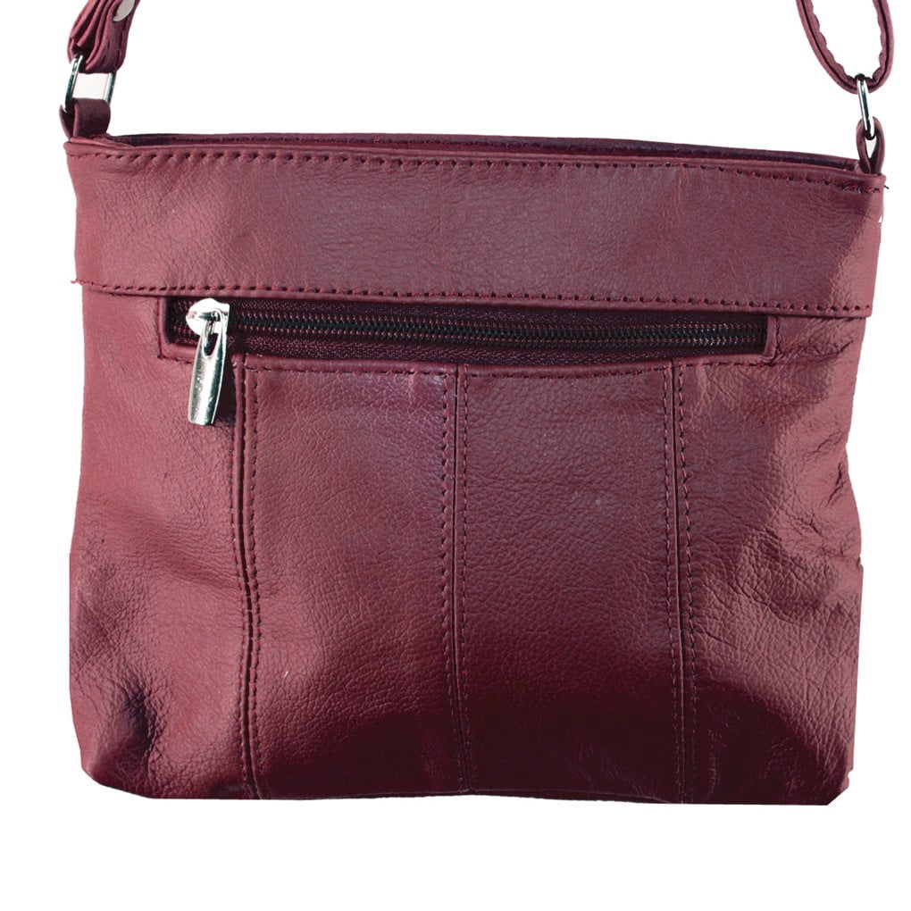 Silver Fever Leather Travel Cross Body Handbag