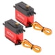 thumbnail image 5 of Servo de 30 kg con brazo servo de metal 25T rojo Tiempo de respuesta rápido Rendimiento estable para coche RC, 5 of 15