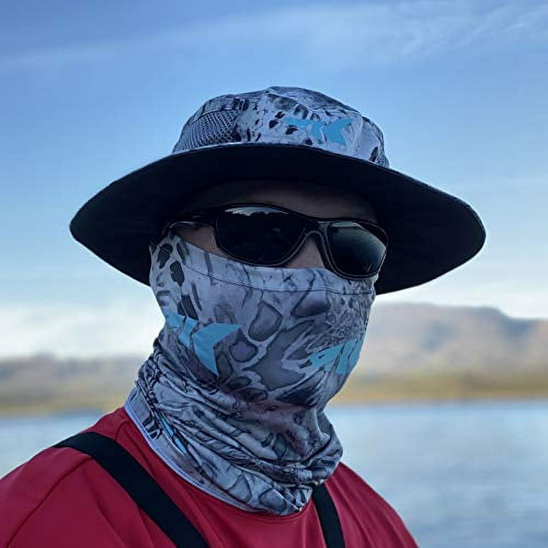KastKing Sol Armis Neck Gaiter - UPF 50 Face Mask - UV Sun Protection  Gaiter Sun Mask for Men & Women, Fishing, Hiking, Kayaking Mask, Prym1  Camo, RocketPop,19x9.5 Inches,Silver Mist,19x9.5 Inche 