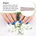 thumbnail image 4 of Nail Art Delicate Removable Artificial Artificial Fingernails. Tips Extension Fingernails Fashion Wraps Manicure Tools Decoration for Girls Type 39, 4 of 6