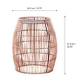 thumbnail image 5 of Teamson Home 20.24" Outdoor Bamboo Drum Side Table with Iron Top, 5 of 10