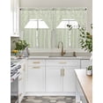 thumbnail image 4 of Sage Green Branches Swag Curtains for Living Room/Bedroom Windows, Vintage Art Farmhouse Kitchen Curtains and Valances Set 36 Inch Length, Light Filtering Swags Valance Curtain Panels, 4 of 5