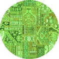 thumbnail image 1 of Ahgly Company Indoor Round Patchwork Green Transitional Area Rugs, 8' Round, 1 of 4