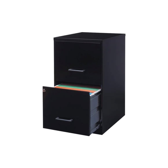 Archivero Metálico Hirsh 2 Gavetas Carta Negro